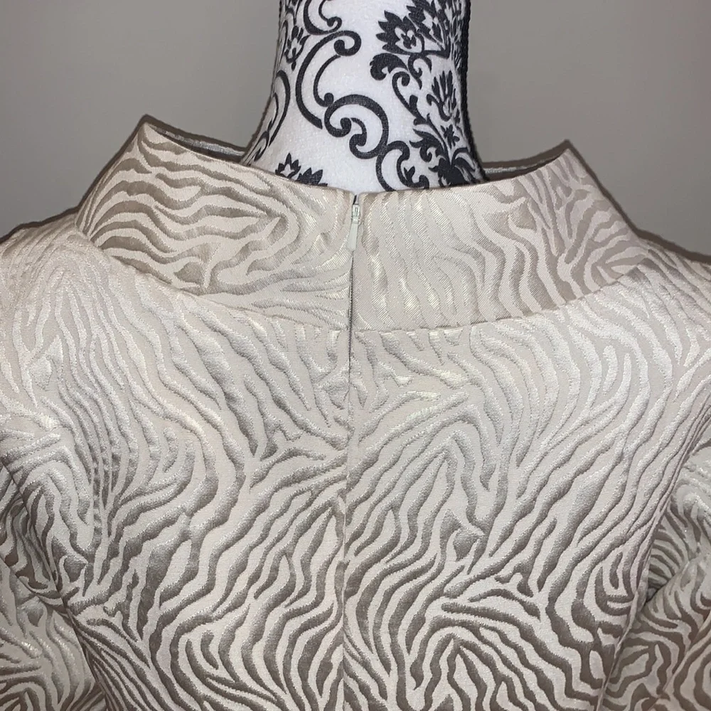 Michael Kors zebra print dressy shirt size 8 - Picture 8 of 11